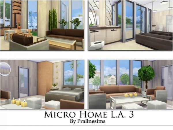  The Sims Resource: Micro Home L.A. 3 by Pralinesims