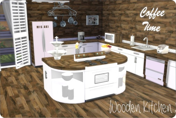  Xmisakix sims: Wooden Kitchen