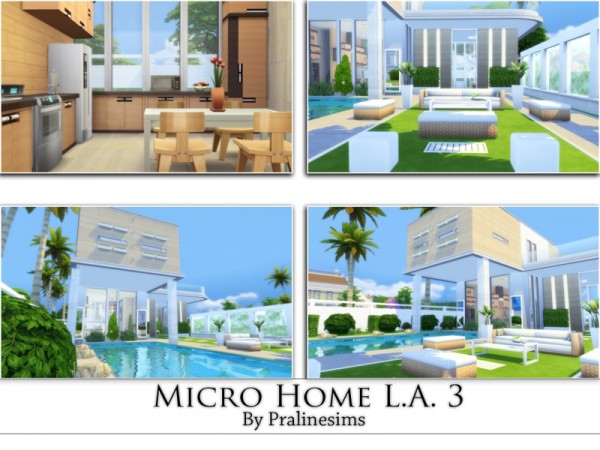  The Sims Resource: Micro Home L.A. 3 by Pralinesims