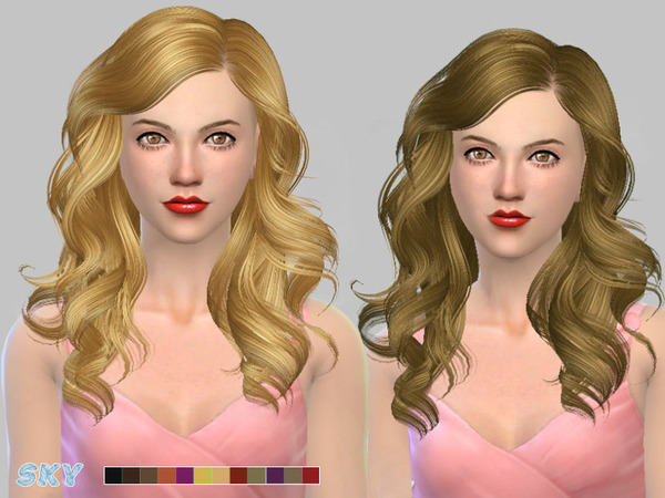  The Sims Resource: Skysims hairstyle 187