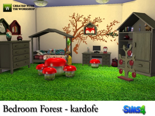  The Sims Resource: Bedroom Forest by Kardofe