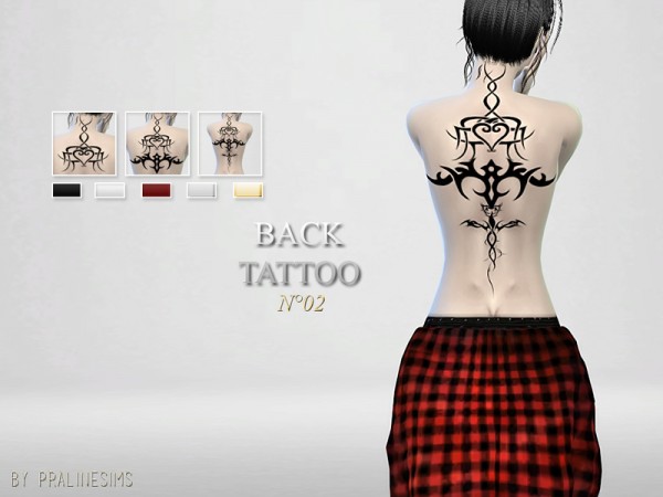  The Sims Resource: Back Tattoo N02