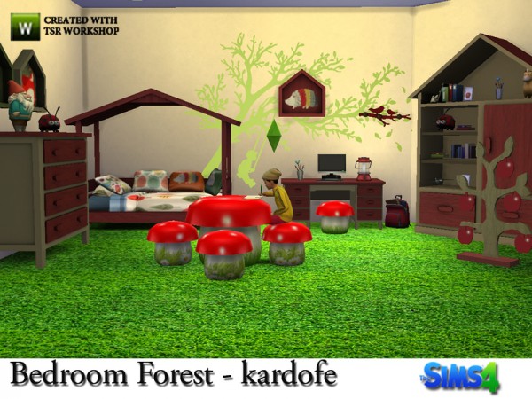  The Sims Resource: Bedroom Forest by Kardofe