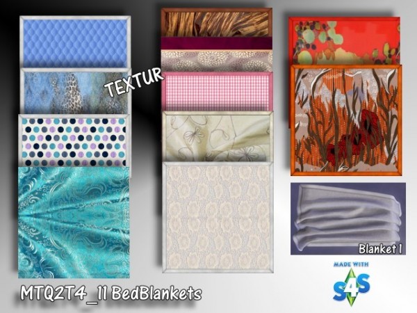  All4Sims: BedBlankets & Pillows by Architektur