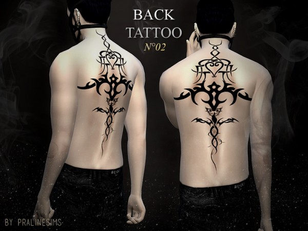  The Sims Resource: Back Tattoo N02