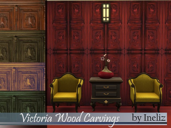  The Sims Resource: Victoria Wood Carvings by Ineliz