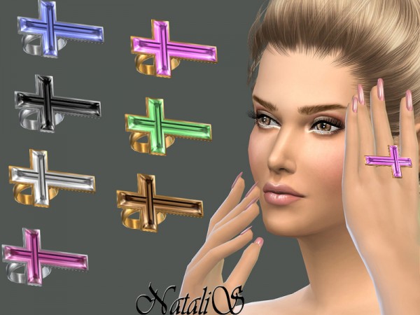  The Sims Resource: NataliS Crystal cross ring