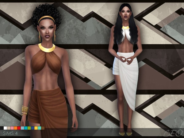  BEO Creations: Draped skirt and top