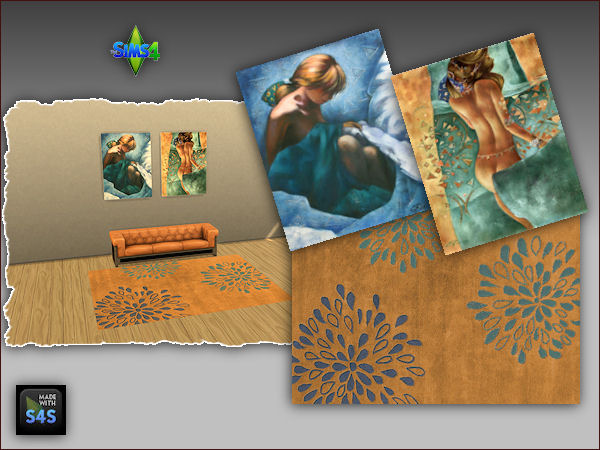  Arte Della Vita: 4 sets including a rug and two paintings