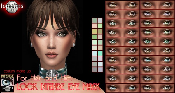  Jom Sims Creations: Look intense eyes mask