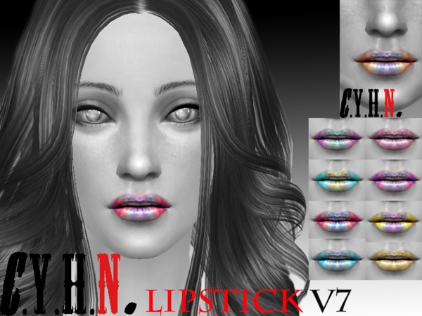  The Sims Resource: CYHN lipstick V7 by Chung Yan Hei