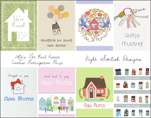  Martine Simblr: 8 moving themed greeting cards