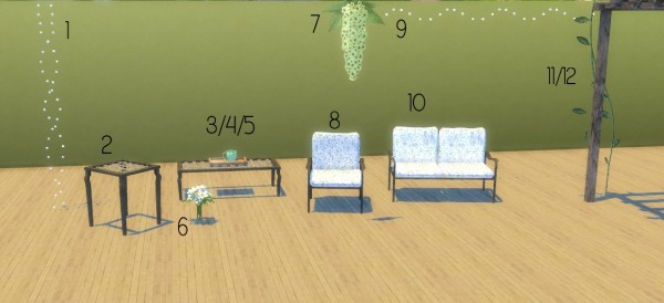  The Sims Lover: Hawthorne Patio Set by MissPepe92