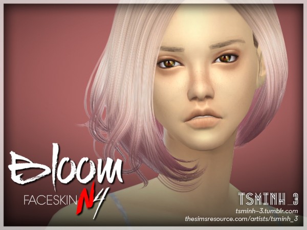  The Sims Resource: Bloom Face Skin by tsminh 3