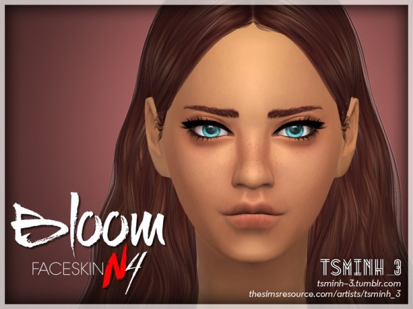  The Sims Resource: Bloom Face Skin by tsminh 3