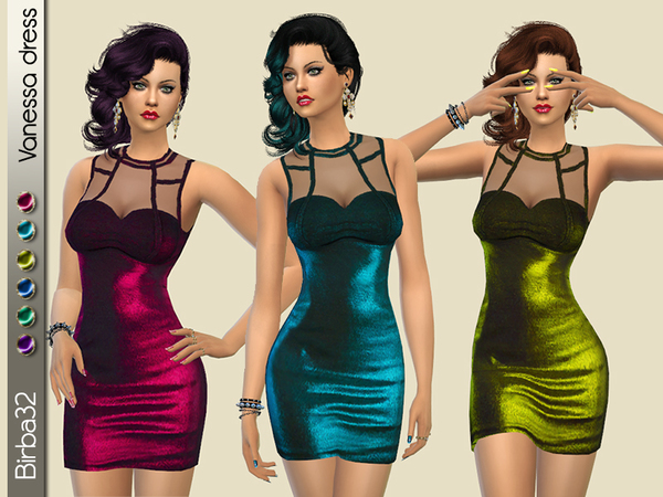 The Sims Resource: Vanessa dress by Birba32