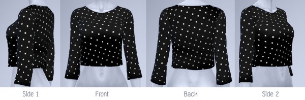  Manueapinny: Polka dot crop sweater