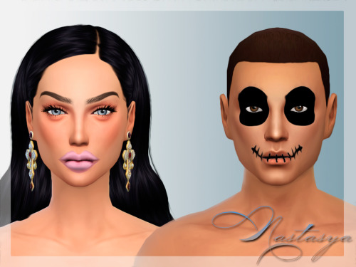 Nastas`ya: Makeup for Halloween • Sims 4 Downloads