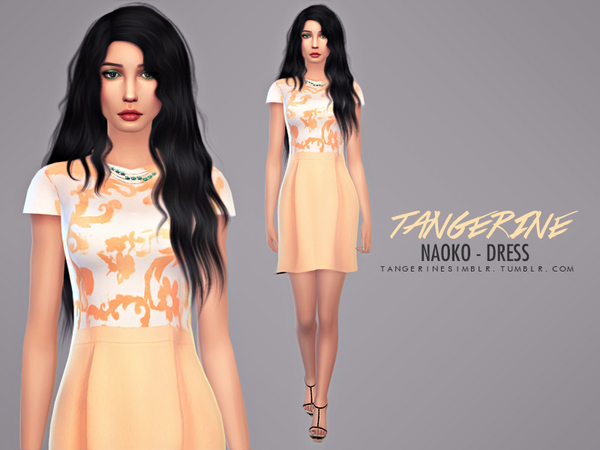  Sims Fans: Naoko   Dress by Tangerine