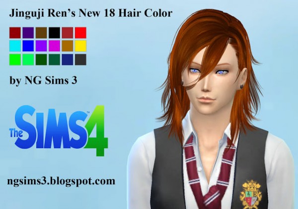  NG Sims 3: Jinguji Ren’s 18 hairstyle