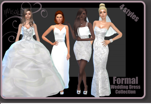  Xmisakix sims: Wedding Dress Collection
