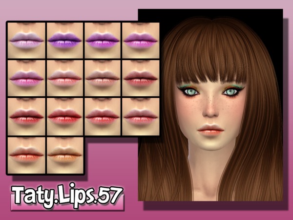  The Sims Resource: Lips 57 by Taty