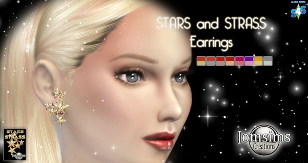  Jom Sims Creations: STARS AND STRASS earrings