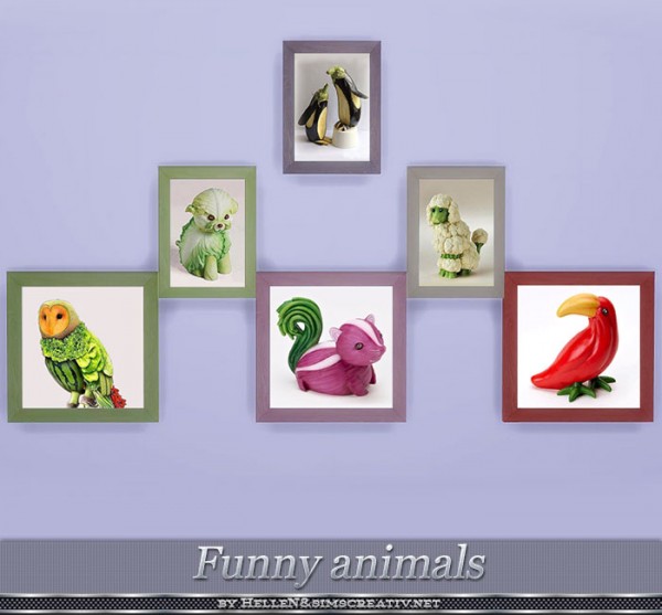  Sims Creativ: Painting Funny Animals by HelleN