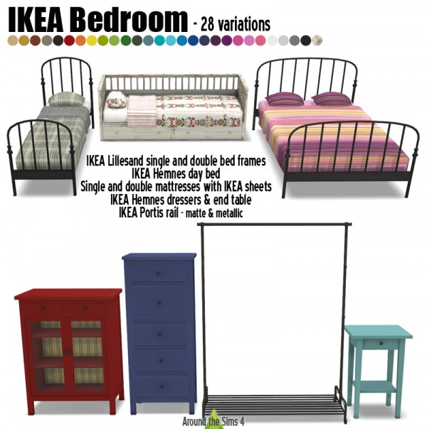 Around The Sims 4: IKEA inspiration bedroom