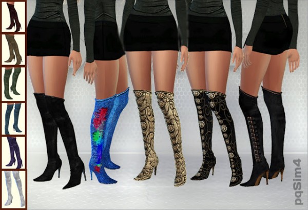 PQSims4: Collection of boots • Sims 4 Downloads