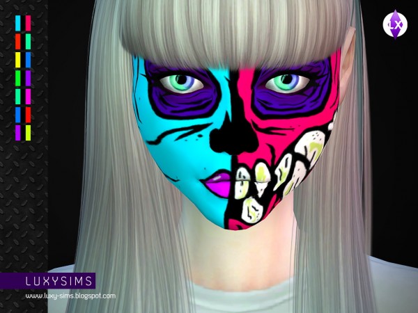  LuxySims: Zombie pop makeup