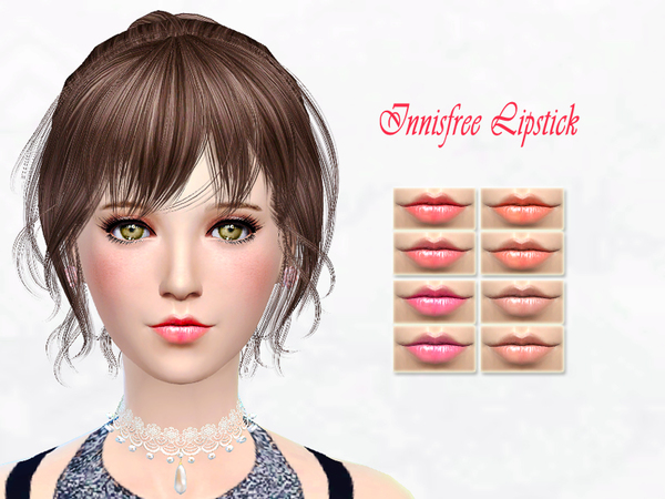  The Sims Resource: Innisfree Lipstick by SakuraPhan