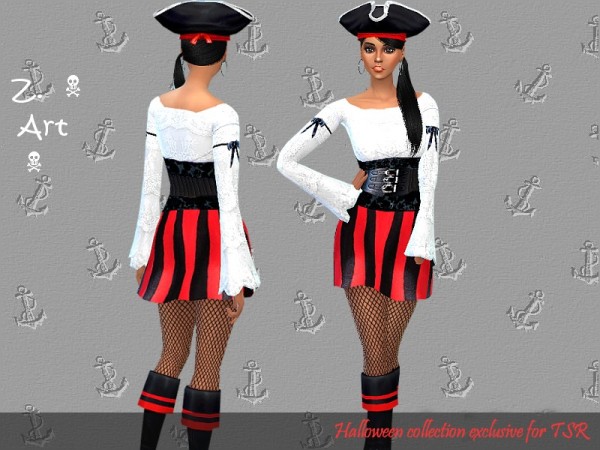  The Sims Resource: Pirates Sweetheart Set by Zuckerschnute20