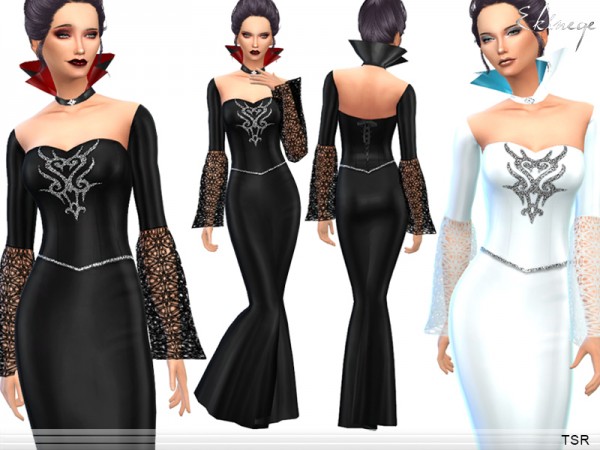  The Sims Resource: Halloween   Queen Dress by ekinege