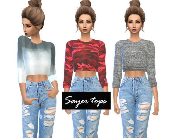 Kenzar Sims: Sayer-tops • Sims 4 Downloads
