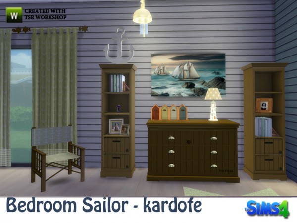  The Sims Resource: Bedroom Sailor by Kardofe