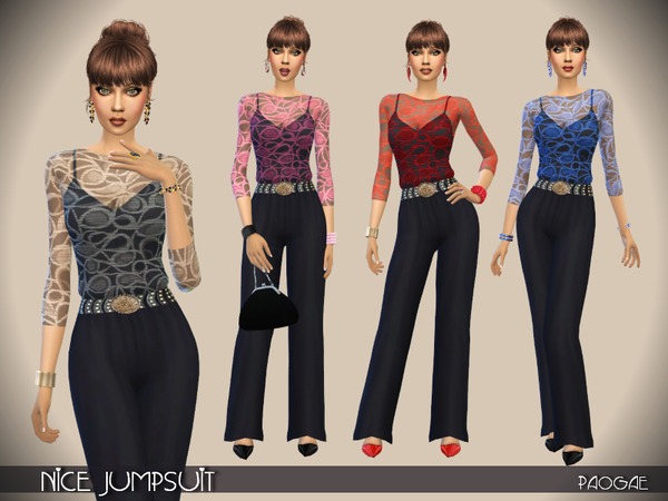  The Sims Resource: Nice Jumpsuit by Paogae