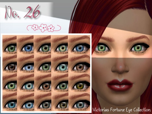  The Sims Resource: 26 eye color by Fortunecookie1