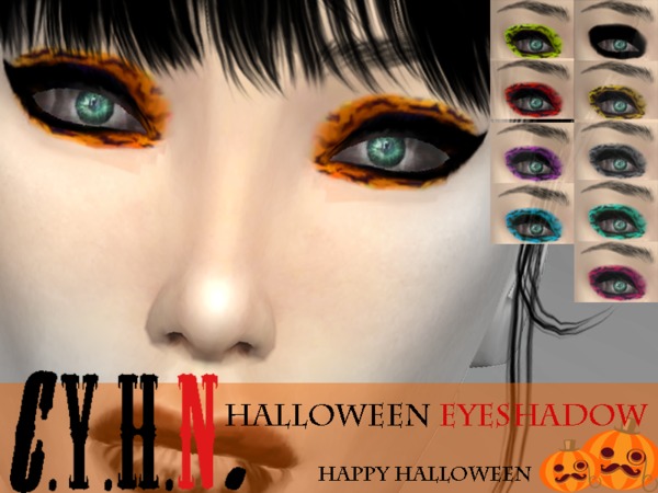  The Sims Resource: CYHN Halloween Eyeshadow by Chung Yan Hei