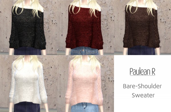  Paluean R Sims: Bare Shoulder Sweater