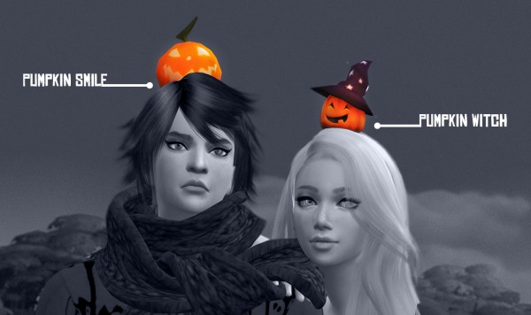 the sims 4 spooky stuff pumpkin hat