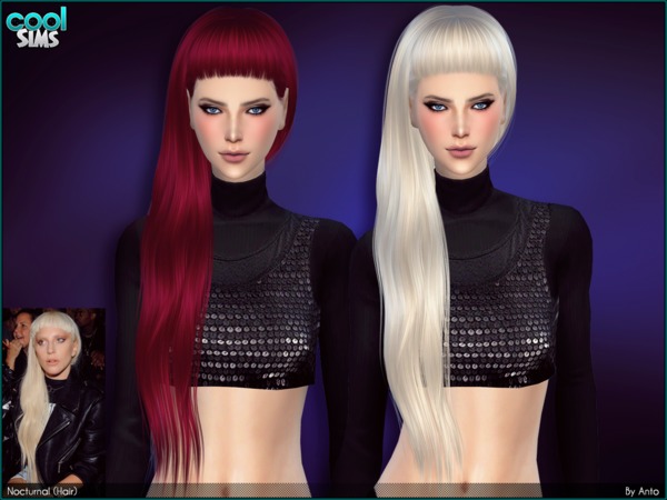  The Sims Resource: Anto   Nocturnal Hairstyle