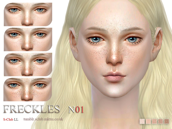  The Sims Resource: Freckles 01 by S Club