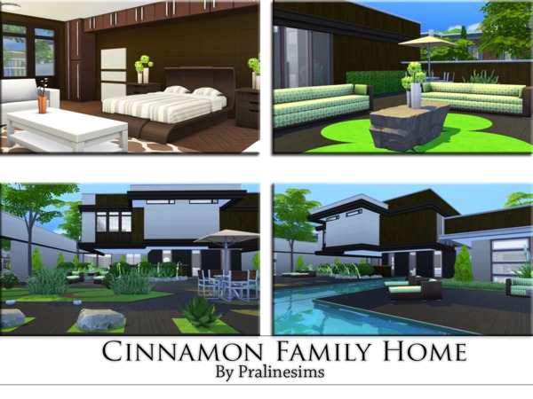  The Sims Resource: Cinnamon Family Home by Pralinesims