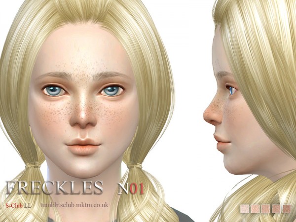 The Sims Resource: Freckles 01 by S-Club • Sims 4 Downloads