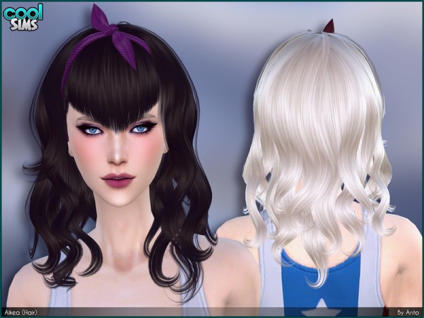  The Sims Resource: Anto   Aikea Hair