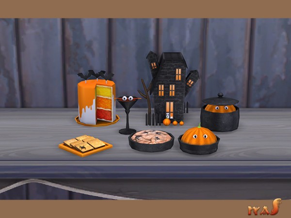  The Sims Resource: Happy Halloween set by Soloriya