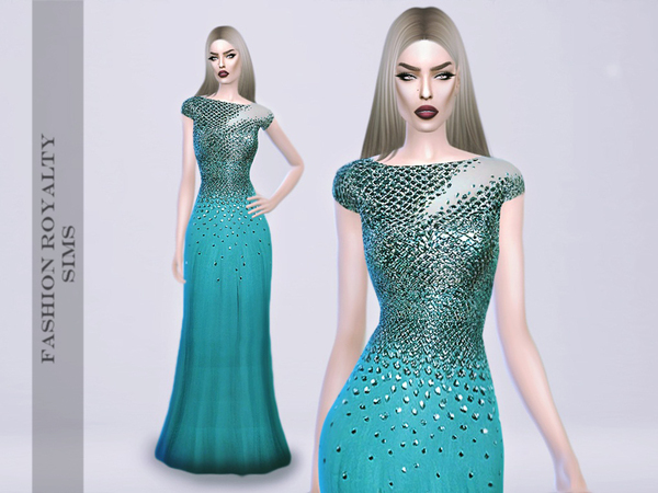  The Sims Resource: Zuhair Murad Resort 2014   Mermaid Gown by FashionRoyaltySims