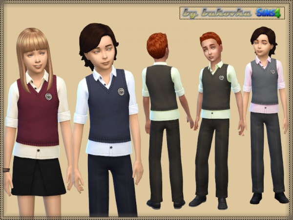  The Sims Resource: Set School Uniform by Bukovka