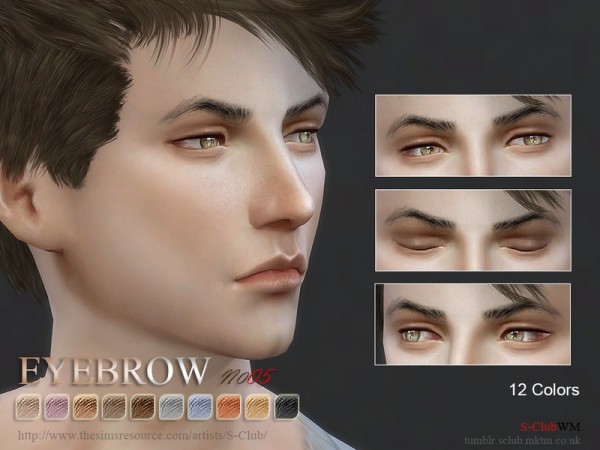  The Sims Resource: Eyebrows 05M  by S Club